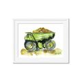 Picture of Green Dump Truck  _GroupedProduct_Rectangle_Landscape_Mini_ _GroupedProduct_Rectangle_Landscape_Framed_Matted_