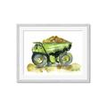 Picture of Green Dump Truck  _GroupedProduct_Rectangle_Landscape_Mini_ _GroupedProduct_Rectangle_Landscape_Framed_Matted_