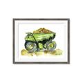 Picture of Green Dump Truck  _GroupedProduct_Rectangle_Landscape_Mini_ _GroupedProduct_Rectangle_Landscape_Framed_Matted_