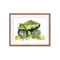 Picture of Green Dump Truck  _GroupedProduct_Rectangle_Landscape_Mini_ _GroupedProduct_Rectangle_Landscape_Framed_Matted_