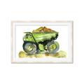 Picture of Green Dump Truck  _GroupedProduct_Rectangle_Landscape_Mini_ _GroupedProduct_Rectangle_Landscape_Framed_Matted_