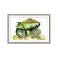 Picture of Green Dump Truck  _GroupedProduct_Rectangle_Landscape_Mini_ _GroupedProduct_Rectangle_Landscape_Framed_Matted_