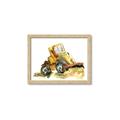 Picture of Yellow Dozer _GroupedProduct_Rectangle_Landscape_Mini_ _GroupedProduct_Rectangle_Landscape_Framed_Matted_