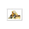 Picture of Yellow Dozer _GroupedProduct_Rectangle_Landscape_Mini_ _GroupedProduct_Rectangle_Landscape_Framed_Matted_