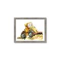 Picture of Yellow Dozer _GroupedProduct_Rectangle_Landscape_Mini_ _GroupedProduct_Rectangle_Landscape_Framed_Matted_