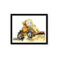 Picture of Yellow Dozer _GroupedProduct_Rectangle_Landscape_Mini_ _GroupedProduct_Rectangle_Landscape_Framed_Matted_