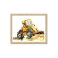 Picture of Yellow Dozer _GroupedProduct_Rectangle_Landscape_Mini_ _GroupedProduct_Rectangle_Landscape_Framed_Matted_