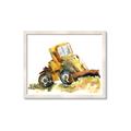 Picture of Yellow Dozer _GroupedProduct_Rectangle_Landscape_Mini_ _GroupedProduct_Rectangle_Landscape_Framed_Matted_