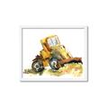 Picture of Yellow Dozer _GroupedProduct_Rectangle_Landscape_Mini_ _GroupedProduct_Rectangle_Landscape_Framed_Matted_
