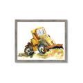 Picture of Yellow Dozer _GroupedProduct_Rectangle_Landscape_Mini_ _GroupedProduct_Rectangle_Landscape_Framed_Matted_