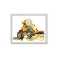 Picture of Yellow Dozer _GroupedProduct_Rectangle_Landscape_Mini_ _GroupedProduct_Rectangle_Landscape_Framed_Matted_