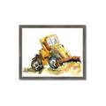 Picture of Yellow Dozer _GroupedProduct_Rectangle_Landscape_Mini_ _GroupedProduct_Rectangle_Landscape_Framed_Matted_