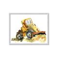 Picture of Yellow Dozer _GroupedProduct_Rectangle_Landscape_Mini_ _GroupedProduct_Rectangle_Landscape_Framed_Matted_