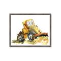 Picture of Yellow Dozer _GroupedProduct_Rectangle_Landscape_Mini_ _GroupedProduct_Rectangle_Landscape_Framed_Matted_