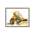 Picture of Yellow Dozer _GroupedProduct_Rectangle_Landscape_Mini_ _GroupedProduct_Rectangle_Landscape_Framed_Matted_
