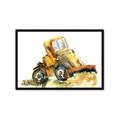Picture of Yellow Dozer _GroupedProduct_Rectangle_Landscape_Mini_ _GroupedProduct_Rectangle_Landscape_Framed_Matted_