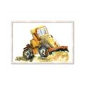 Picture of Yellow Dozer _GroupedProduct_Rectangle_Landscape_Mini_ _GroupedProduct_Rectangle_Landscape_Framed_Matted_