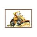 Picture of Yellow Dozer _GroupedProduct_Rectangle_Landscape_Mini_ _GroupedProduct_Rectangle_Landscape_Framed_Matted_