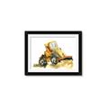Picture of Yellow Dozer _GroupedProduct_Rectangle_Landscape_Mini_ _GroupedProduct_Rectangle_Landscape_Framed_Matted_