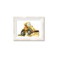 Picture of Yellow Dozer _GroupedProduct_Rectangle_Landscape_Mini_ _GroupedProduct_Rectangle_Landscape_Framed_Matted_