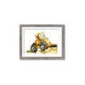 Picture of Yellow Dozer _GroupedProduct_Rectangle_Landscape_Mini_ _GroupedProduct_Rectangle_Landscape_Framed_Matted_