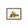 Picture of Yellow Dozer _GroupedProduct_Rectangle_Landscape_Mini_ _GroupedProduct_Rectangle_Landscape_Framed_Matted_