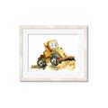 Picture of Yellow Dozer _GroupedProduct_Rectangle_Landscape_Mini_ _GroupedProduct_Rectangle_Landscape_Framed_Matted_