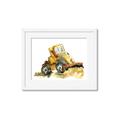 Picture of Yellow Dozer _GroupedProduct_Rectangle_Landscape_Mini_ _GroupedProduct_Rectangle_Landscape_Framed_Matted_