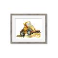 Picture of Yellow Dozer _GroupedProduct_Rectangle_Landscape_Mini_ _GroupedProduct_Rectangle_Landscape_Framed_Matted_