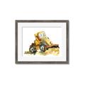 Picture of Yellow Dozer _GroupedProduct_Rectangle_Landscape_Mini_ _GroupedProduct_Rectangle_Landscape_Framed_Matted_