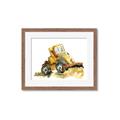 Picture of Yellow Dozer _GroupedProduct_Rectangle_Landscape_Mini_ _GroupedProduct_Rectangle_Landscape_Framed_Matted_