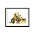 Picture of Yellow Dozer _GroupedProduct_Rectangle_Landscape_Mini_ _GroupedProduct_Rectangle_Landscape_Framed_Matted_