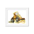 Picture of Yellow Dozer _GroupedProduct_Rectangle_Landscape_Mini_ _GroupedProduct_Rectangle_Landscape_Framed_Matted_
