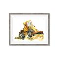 Picture of Yellow Dozer _GroupedProduct_Rectangle_Landscape_Mini_ _GroupedProduct_Rectangle_Landscape_Framed_Matted_