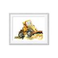 Picture of Yellow Dozer _GroupedProduct_Rectangle_Landscape_Mini_ _GroupedProduct_Rectangle_Landscape_Framed_Matted_