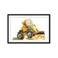 Picture of Yellow Dozer _GroupedProduct_Rectangle_Landscape_Mini_ _GroupedProduct_Rectangle_Landscape_Framed_Matted_