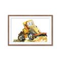 Picture of Yellow Dozer _GroupedProduct_Rectangle_Landscape_Mini_ _GroupedProduct_Rectangle_Landscape_Framed_Matted_