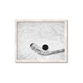 Picture of Ice Hockey stick and puck _GroupedProduct_Rectangle_Landscape_Mini_ _GroupedProduct_Rectangle_Landscape_Framed_Matted_
