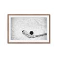 Picture of Ice Hockey stick and puck _GroupedProduct_Rectangle_Landscape_Mini_ _GroupedProduct_Rectangle_Landscape_Framed_Matted_