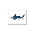 Picture of Shark Attack II  _GroupedProduct_Rectangle_Landscape_Mini_ _GroupedProduct_Rectangle_Landscape_Framed_Matted_