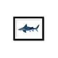 Picture of Shark Attack II  _GroupedProduct_Rectangle_Landscape_Mini_ _GroupedProduct_Rectangle_Landscape_Framed_Matted_