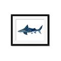 Picture of Shark Attack II  _GroupedProduct_Rectangle_Landscape_Mini_ _GroupedProduct_Rectangle_Landscape_Framed_Matted_