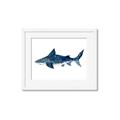Picture of Shark Attack II  _GroupedProduct_Rectangle_Landscape_Mini_ _GroupedProduct_Rectangle_Landscape_Framed_Matted_