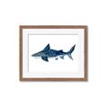Picture of Shark Attack II  _GroupedProduct_Rectangle_Landscape_Mini_ _GroupedProduct_Rectangle_Landscape_Framed_Matted_