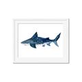Picture of Shark Attack II  _GroupedProduct_Rectangle_Landscape_Mini_ _GroupedProduct_Rectangle_Landscape_Framed_Matted_