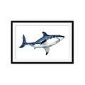 Picture of Shark Attack I   _GroupedProduct_Rectangle_Landscape_Mini_ _GroupedProduct_Rectangle_Landscape_Framed_Matted_