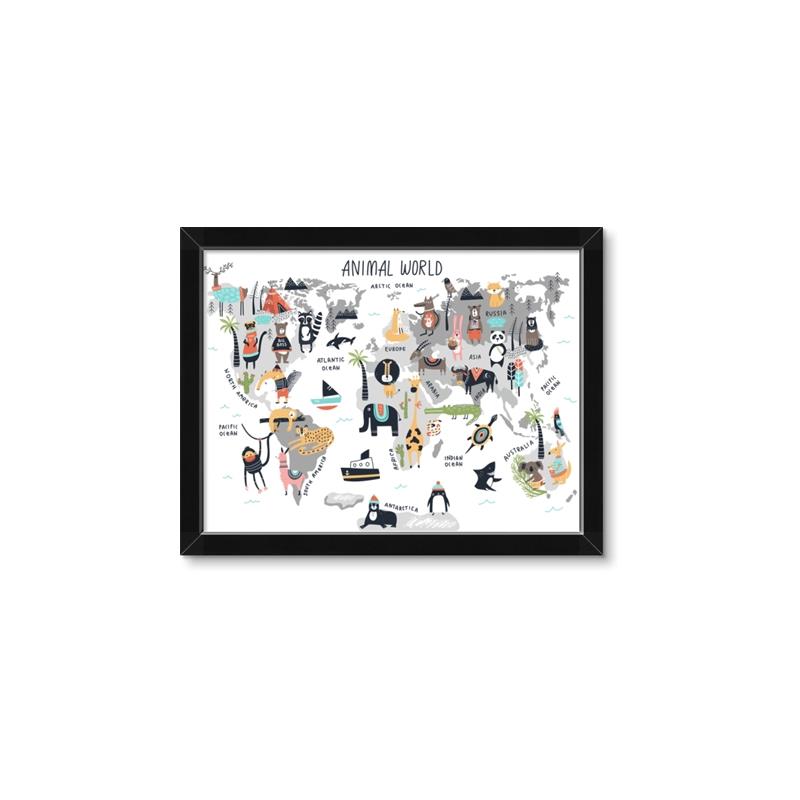 Picture of Animal World      _GroupedProduct_Rectangle_Landscape_Framed_Matted_