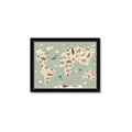 Picture of Animal Map _GroupedProduct_Rectangle_Landscape_Framed_Matted_