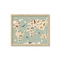 Picture of Animal Map _GroupedProduct_Rectangle_Landscape_Framed_Matted_