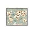 Picture of Animal Map _GroupedProduct_Rectangle_Landscape_Framed_Matted_